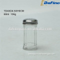 68ml Small spice glass storage jars , decorative glass spice bottles , salt pepper shakers glass bottle